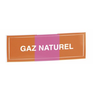 Adhesive label - Natural gas  (X 10) - DIFF