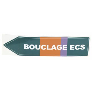 Flexible adhesive label - Closing ECS (X 10)