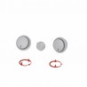 Grey knob, (3 pieces) - VAILLANT : 0020048969