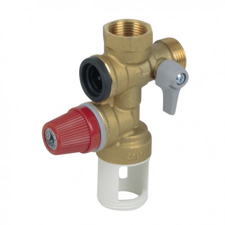 3/4" straight brass safety valve assembly, brass seat - DIFF
