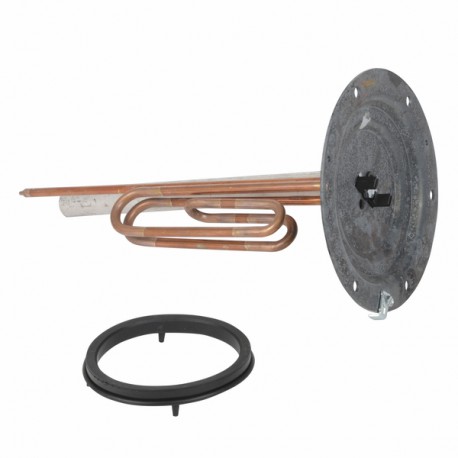 Heating element 2200W mono  and flange - DIFF for De Dietrich Chappée : 97863565