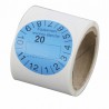 Roll of 100 blue regulation labels blowby play - GALAXAIR : ETIQ-REG-B
