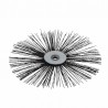 Nylon flat roller brush Ø 100mm for high temperature - DIFF