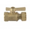 Water meter isolation ball valve straight FF 3/4? - DIFF