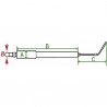 A pair of electrodes WG1/2 (X 2) - DIFF for Weishaupt : 1311011413/7