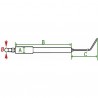 Specific electrode be1.0 type 4 -  - DIFF for Buderus : 63008653