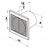 Wall/ceiling ventilator Styleco 100K - NATHER : 549009