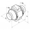 Ventilator for long conduits TT Expert 125 - NATHER : 999210
