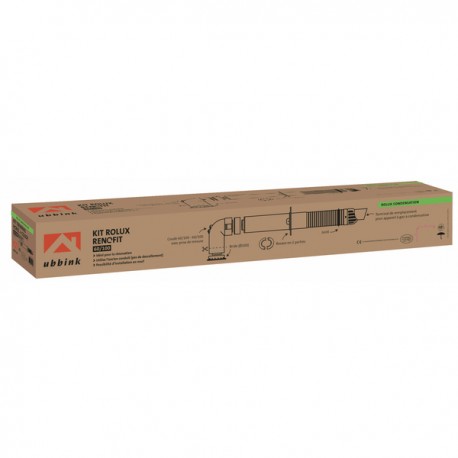 Rolux Rénofit® 60/100  - 60/100 horizontal wall terminal kit - UBBINK : 229411