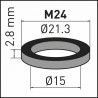 Rubber washer for aerator insert M24 (X 10) - NEOPERL : FLEX1207