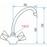 Yard vavles and fittings - Basin mixer with pull rod - DIFF
