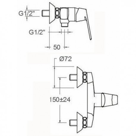 Low spout sink mixer tap - RAMON SOLER : 60D300732
