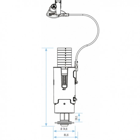 CAMELEO mechanism plus small valve - 32920007 - SIAMP : 32 9200 07