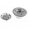 Sink waste plug with basket, no overflow pipe - NICOLL : 0204122