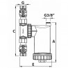 SafeCleaner 1" valve brass body - RBM : 23440650