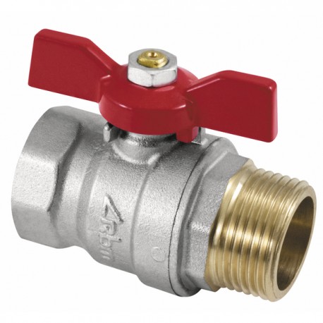 Ball valve MF butterfly handle 3/4" - DIFF