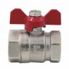 Ball valve FF butterfly handle PN 40 3/4" - DIMPEXP : 1342-34