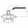 Ball valve MF PN 40 3/8" - DIMPEXP : 1152-38