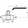 Ball valve MM PN 40 1 1/2" - DIMPEXP : 1162-112