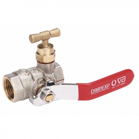 Drain ball valve FF PN 40 2" - DIMPEXP : 2142-2