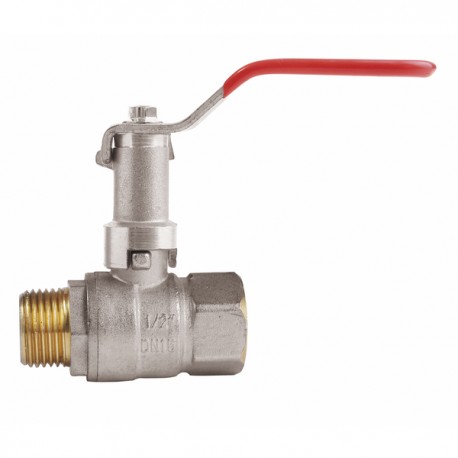 Ball valve MF with extended lever PN 40 3/4" - DIMPEXP : 1356-34