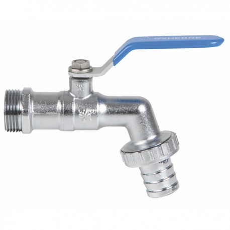 Ball valve garden tap, hose connector 1/2? 3/4? - DIFF