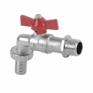 Ball valve garden tap, hose connector 1/2? 3/4? - DIFF