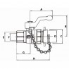 TAPPY valve MM with plug and square cap 1/2 - EFFEBI SPA : 2157N404