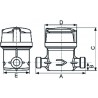 Hot water sub-meter 20/27 - ITRON : AQP15110WQBR160ET