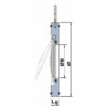 Single flapper valve galvanised steel EPDM rubber 200 - SFERACO : 364200