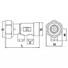 Anti-pollution check valve NF hosta 1" F M  - DIFF