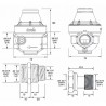 Isobar water pressure reducer multi-threaded 1/2 to 3/4 brass cover ISOPLUS - ITRON : ISOPLUSMG