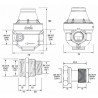 Isobar water pressure reducer multi-threaded 1/2 to 3/4 composite cover ISOPLUS CC - ITRON : ISOPLUSCCMG