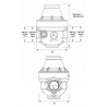 Isobar water pressure reducer FF 1 composite cover ISO26CC  - ITRON : ISO26FCCMG