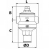 Rinox pressure reducing valve in 3/4 NF - RBM : 00510570