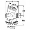 TA-COMPACT-P valve M 1/2" DN 10 flow from 21.5 to 120l/h - IMI : 52164-010