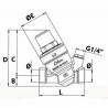 RinoxPlus Pressure reducing valve and filter 1/2" - RBM : 28480400
