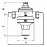 Rinox diaphragm pressure reducing valve MM 3/4? - RBM : 00510510