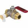 Ball valve with flat bleed handle MM 1/2" ASTER - EFFEBI : 2373R404