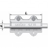 Long steel repair collar DSL 42.4 (1-1/4") - GEBO : 01.252.28.04