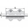 Long steel repair collar DSL 48.3 (1-1/2") - GEBO : 01.252.28.05