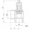 Heating valve 3b with enlarged outlet thumb wheel F1/2? - GOETZE : 651MHNK-15-F/F-1 3B