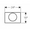 Flush plate - GEBERIT : 115.751.00.1