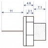 NTC probe - DIFF for Vaillant : 252805