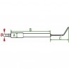 Ignition electrode G1/G3 - DIFF for Weishaupt : 1513271433/7