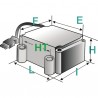 Ignition transformer w-zg 01 - DIFF for Weishaupt : 603096