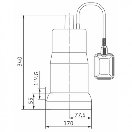 Submersible pump INITIAL DRAIN 10-7 - WILO : 4168021