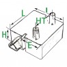 Ignition transformer td 2 stpafb  - DIFF for Baltur : 0005020044