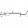 Specific electrode unijet 2004 - DIFF for Unical : 03608K