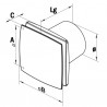 Wall/ceiling ventilator Design 100KTH - NATHER : 549020